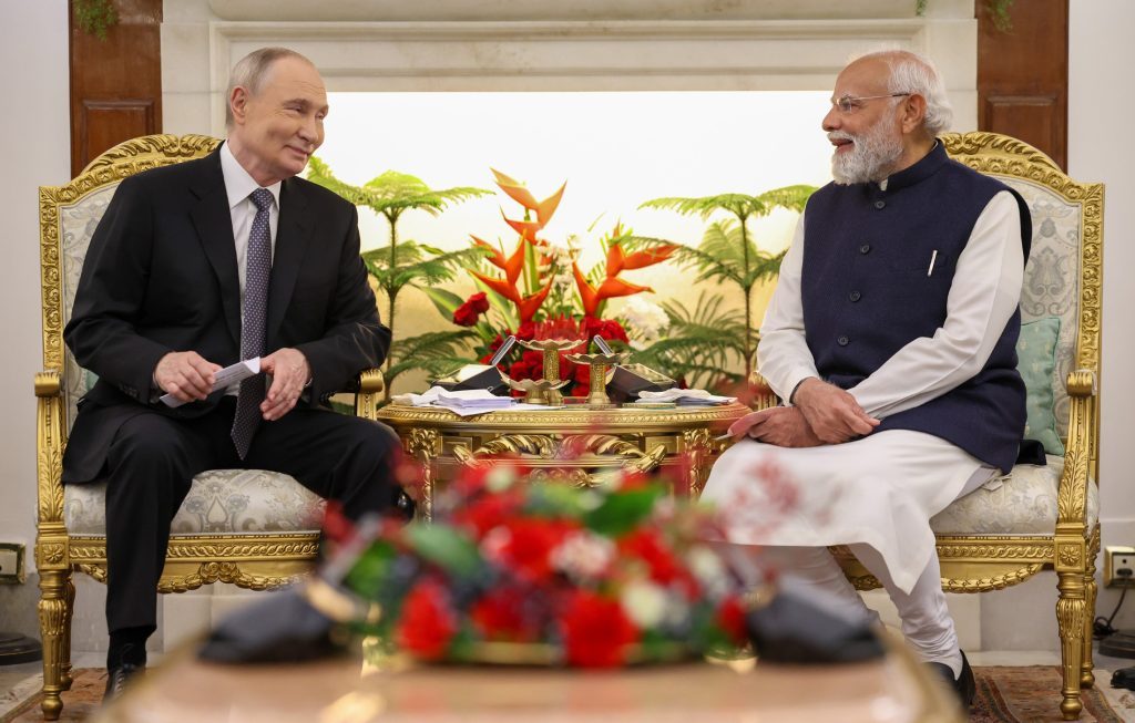Modi, Putin discuss trade, energy in Delhi bilateral talks