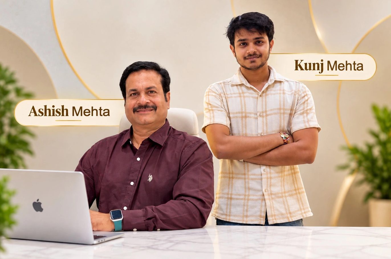 Ashish Mehta and Kunj Mehta of GajKesari Tattva